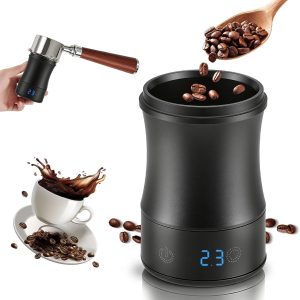 Koffieweegschaal espresso - 53 mm Doseer compatibel - Oplaadbare Digitale weegschaal - USB C - 0,1 g/500 g - Split design - Compact - Keukenweegschaal - Precisieweegschaal - Barista accessoire - Voor professionals en thuisgebruik - Zwart