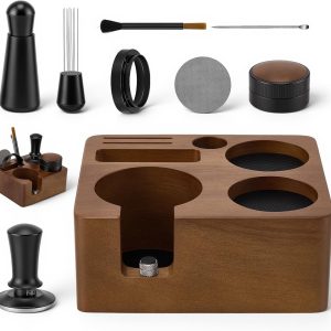 Koffiezetstation 51 mm Espresso Tamper Station - voor Barista espressomachine, 9 accessoires, universele accessoires - ShopVlot