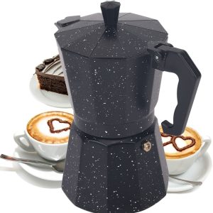 Koffiezetter Espresso 300ml 6 Kopjes - Elitehoff 8069 - Inductie/Gas