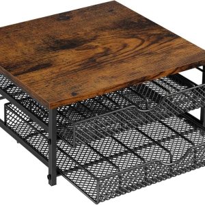 Kopjes Organizer - Koffie Cup Lade - Koffie Opslag - Dubbele Schuiflade - 72 Kopjes - Zwart