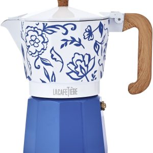 La Cafetière - Venice Percolator - Aluminium - Blauw - 6 Kops - 290ml