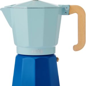 La Cafetière - Venice Percolator - Aluminium - Hemelsblauw - 6 Kops - 290ml
