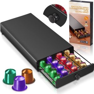 Lade voor koffiepads en koffiecapsules - duurzaam opbergorganizer voor koffiezetapparaat. Coffee Capsule Holder