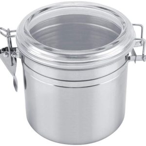 Luchtdichte RVS voorraadbus - thee, suiker en koffiebonen - 1100Ml