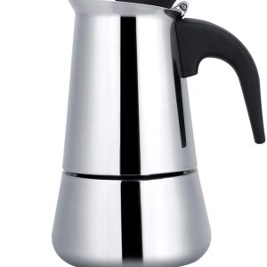 MTTproducts- Espressomachine 450 ml - Roestvrij Staal - Koffiezetapparaat voor Thuis - Campingkoffiekoker - Geschikt voor Gas/Electric/Inductie - Eenvoudige Bediening
