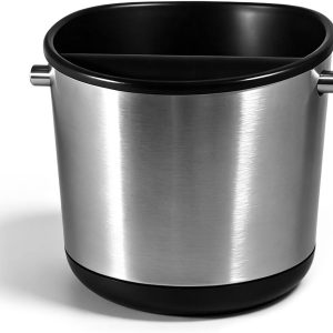 Marc de Café Eour Filter Porta, 13,8 x 13,8 x 13 cm, Knock Box Espresso van roestvrij staal, tapcontainer voor filterhouder, voor thuis