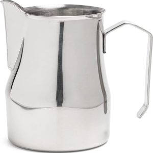 Melkkannetje Opschuim - 350ml - Italiaans - Zilver - RVS - Melkopschuimkan - Melkkan - Espressomachine - Barista Essentials
