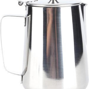 Melkopschuimkan, 6.1oz ~ 23.99oz Stomende Kannen Roestvrijstalen Koffiekop Mok Melkopschuimende Kan Koffiekan met Deksel voor Espressomachines Latte Coffee Art Barista Tool(1500ML)