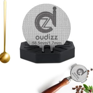 Merkloos Puck Screen 59mm RVS Filter voor Espressomachine met Lepel