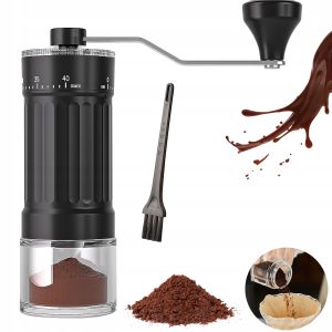 Merkloos handmatige Koffiemolen met 40 Instellingen, Draagbaar, 30g