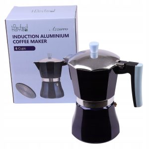 Merkloze Aluminium Koffiezetter voor 6 Kopjes (300 ml) - Geschikt voor Inductie