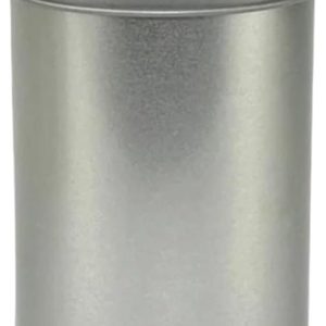 Metalen Voorraadbus - Theeblik Opslag - Keuken Organiseren - Dubbele Deksel - M (75x175mm) - Zilver