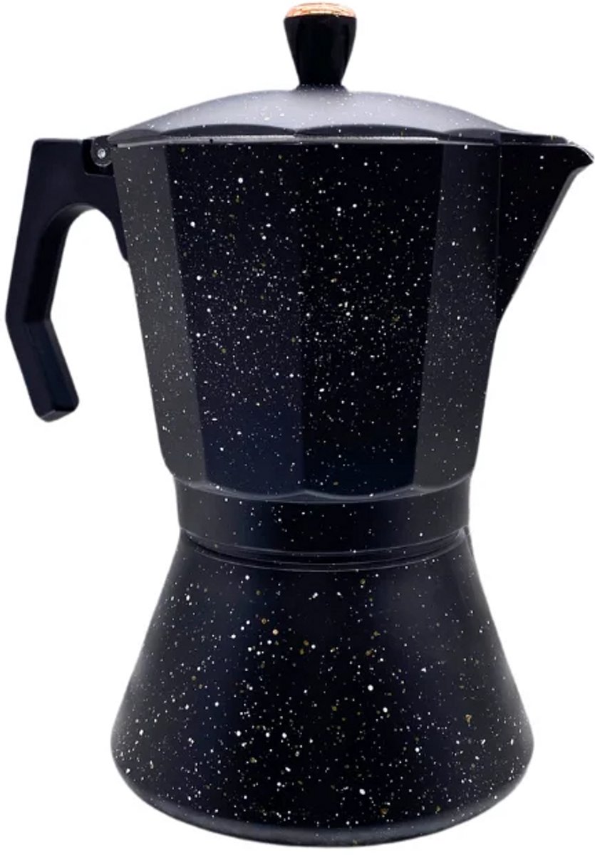 Moka Pot 6 Kops - Percolator Inductie - RVS en Aluminium Espressomaker - Espresso Koffiemaker