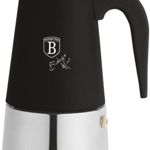 Moka-pot voor inductie, 6 kopjes, Matte Black Collection