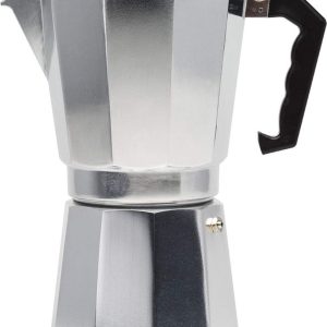 Mokapot - Waterreservoir 450 ml - Gegoten Aluminium - Zilver - Voor Gas, Elektrische en Keramische Kookplaten - Niet voor Inductie