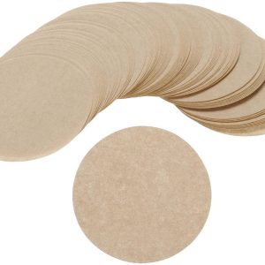 Mokka Pot Papieren Filter Wegwerp Rond Bruin Papier 5,5 cm OD voor Espressomachine, Cafe Kantoor Thuis Pack van 300