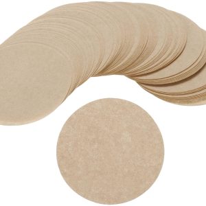 Mokka Pot Papieren Filter Wegwerp Rond Bruin Papier 5,5 cm OD voor Espressomachine, Cafe Office Home Pack van 600