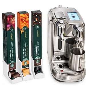 Nespresso Capsulehouder - 3 Stuks - Koffiecup Organizer - Wit