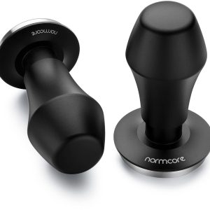 Normcore V4 veerbelaste koffietamper, baristatool, espressotamper met mat, geschikt voor Rok espressomachine, vlakke basis, 49,7 mm