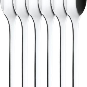 ONE Extra espressolepel, 11 cm, roestvrij staal, gepolijst, zilver, 6 stuks