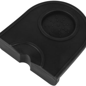 ONF3 - Coffee Tamper Mat - Multifunctioneel - Antislip en Slijtvast - Zwart - Coffee Grind Pad - Ideaal voor Koffieliefhebbers - 12.5 x 14 cm