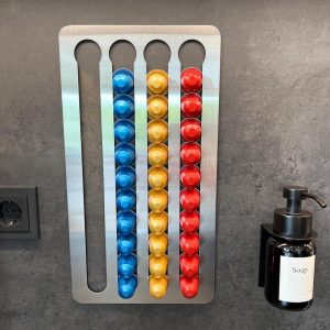 Omgoods - Capsulehouder voor Nespresso Capsules, Wandmontage zonder Boren