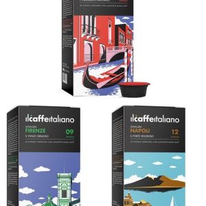 Omgoods- Koffiecapsule Assortiment 100 Stuks - A Modo Mio Compatibel - Diverse Aroma's - Intensiteiten - Test Kit - Italiaanse Koffie - Koffiecapsules