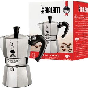 Omgoods - Moka Express Koffiezetapparaat voor 3 Kopjes van Aluminium