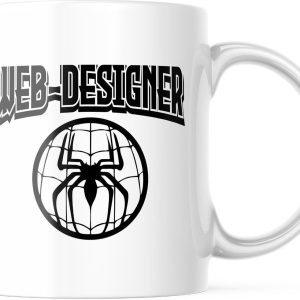 Ontwerper Spinnenweb Mok - Grappige Tech Cadeaus, Programmeur Koffiekop, Ontwikkelaar Cadeau