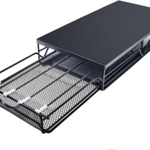 Opberglade Koffiepads - Capsulehouder Lade - Keuken Organiseren - Soepele Schuiflade - 50 Pads Capaciteit - Zwart