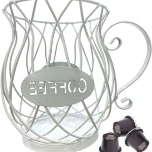Opslagmand voor Koffiemokken en Koffiepads, Multifunctionele Organizer voor Koffieaccessoires en Koffieopslag, Ideaal voor Keuken en Aanrecht
