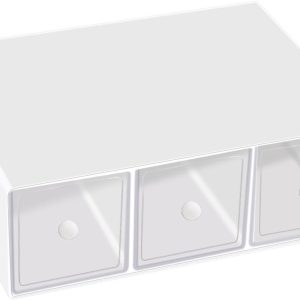 Organiseer je Keuken met een Duidelijke Theedoos met 3 Lades voor Theezakjes, Koffiepads en Suiker