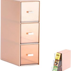 Organizer voor Theezakjes en Koffiepads met 3 Lades - Ideale Opbergoplossing voor Keukenaccessoires