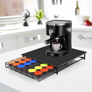 PIPIPOXER Capsulehouder - Koffiecups Houder - voor Dolce Gusto cups - 36 Cups - Opbergbox met Lade - Cuphouder - Grijs