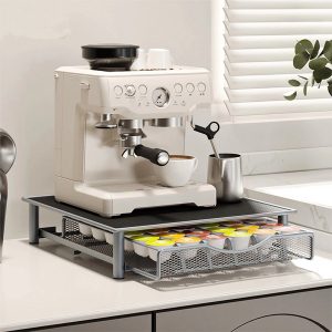 PIPIPOXER Capsulehouder - Koffiecups Houder - voor Dolce Gusto cups - 36 Cups - Opbergbox met Lade - Cuphouder - Grijs