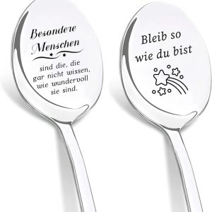 Paascadeaus voor volwassenen en vrouwen, 2 koffielepels met gravure, liefdeslepel, speciale geschenken, beste collega, cadeau, bedankje, Pasen, cadeaus voor collega, vrouwen, mannen