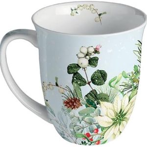 Porseleinen Mok - Koffiecup Theeglas - Warme Dranken - Fijn Bone China - 400ml - Multicolour