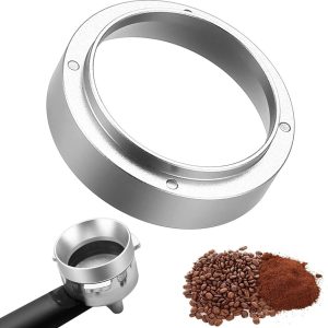 Professionele 51mm koffiedispenser voor espresso, met magnetische hopper en zeefhouder voor nauwkeurig vullen van koffiepulver en optimaal brouwen