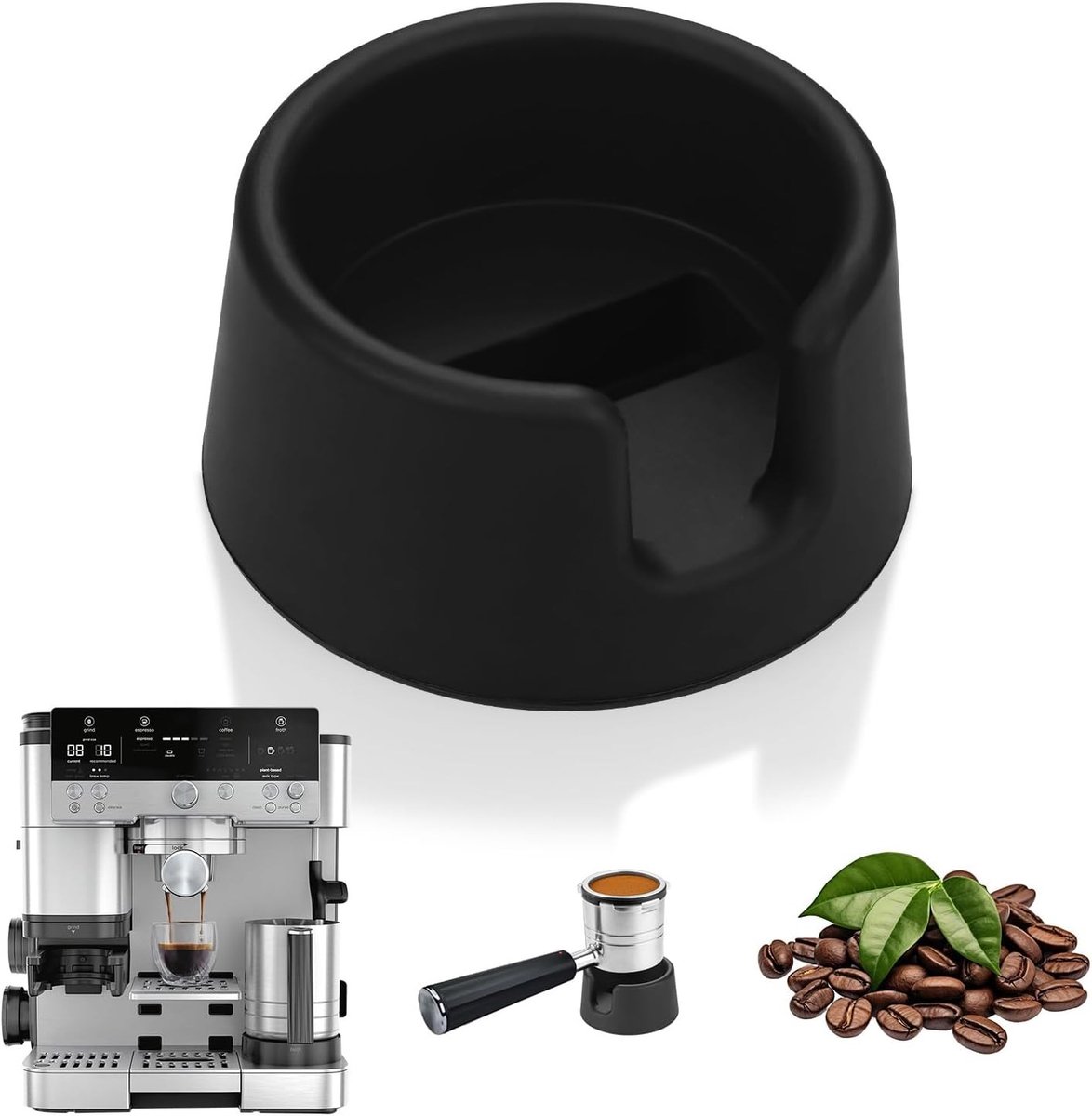 Professionele Koffietamper Basis, Antislip Portafilter Houder en Ondersteuningsstand voor Luxe Espressomachines