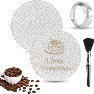 Puck Screen Set van 2 Stuks 51 mm voor Espresso, Filterdrager en Koffiefilter Accessoires