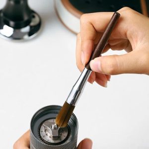 Reinigingsborstel Geschikt voor koffiemolens, Geschikt voor het onderhoud van espressomachines, Geschikt voor zachte borstelharen.