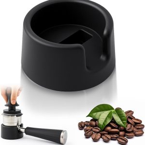 Robuuste koffietamper basis voor verbeterde stabiliteit en extractie, ideaal voor espressomachine, met strainer en houder voor optimale koffiebereiding