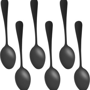 Roestvrij staal cake, portioneerder, kleine dessert, 6-delige set (zwarte koffie)