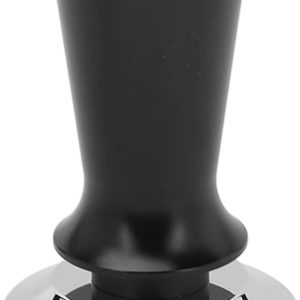 Roestvrijstalen drukstamper, eenvoudig te gebruiken koffiezetapparaataccessoires voor koffie (zwart 58 mm)