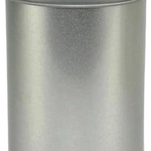 Ronde Voorraadbus - Metalen Blik - Thee Bewaren - Dubbel Deksel - 4 Stuks - Zilver