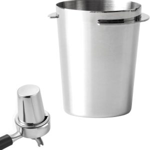 Ronte - Doseerbeker voor Espresso, Koffieaccessoire voor Barista, Roestvrijstalen Koffiedosseerbeker 54mm, Accessoires voor Espressomachine, Thuis en Café