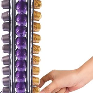 Roterende capsulehouder voor 40 Nespresso-capsules - draaibare koffiecapsulehouder - capsules dispenser - accessoires