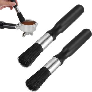 Set van 2 Koffieborstels voor het Reinigen van Koffiemolen, Koffiefilters en Keukenaccessoires - Ideaal voor Koffieliefhebbers en Barista's