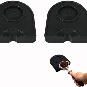 Set van 2 Siliconen Tamper Matten voor Koffie - Perfect voor Barista, Thuis en Café, Antislip, Duurzaam en Makkelijk Schoon te Maken