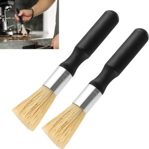 Set van 2 barista borstels voor het reinigen van koffiemachines, koffiemolen en accessoires - ideaal voor koffieliefhebbers en barista's